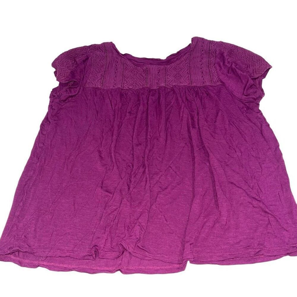 St.‎ John’s Bay Plum Purple Blouse - Size XL